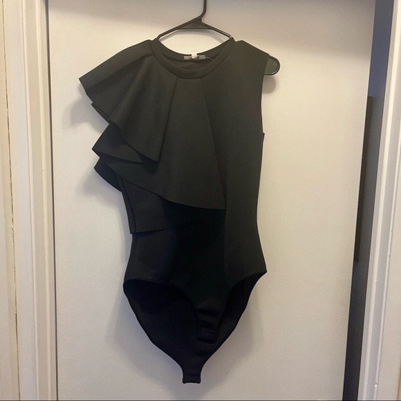 NWT GS Love RUFFLED Unique Bodysuit! 🖤⚫️🖤⚫️ - Picture 9 of 10